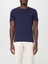 Polo Ralph Lauren Custom Slim-fit In Pima Cotton T-shirt In Blue