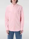 Polo Ralph Lauren Embroidered-design Long-sleeve Shirt In 粉色