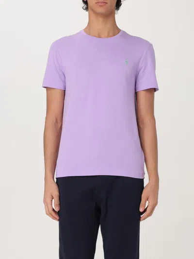 POLO RALPH LAUREN T-SHIRT POLO RALPH LAUREN MEN COLOR VIOLET,G49363019