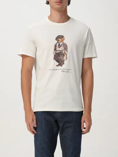 POLO RALPH LAUREN T-SHIRT POLO RALPH LAUREN MEN COLOR WHITE,H21198001