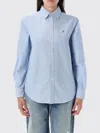 Polo Ralph Lauren Pony-embroidered Cotton Shirt In Blue