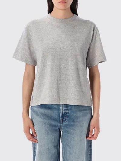 POLO RALPH LAUREN T-SHIRT POLO RALPH LAUREN WOMAN COLOR GREY,H16449020