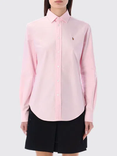 POLO RALPH LAUREN SHIRT POLO RALPH LAUREN WOMAN COLOR PINK,H79179010
