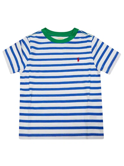 Polo Ralph Lauren T Shirt Righe In Blue