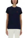Polo Ralph Lauren Cotton Jersey Crewneck T-shirt In Blue