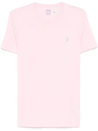 Polo Ralph Lauren Custom Slim Fit Jersey T-shirt In Pink