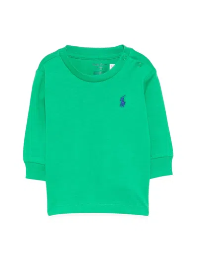Polo Ralph Lauren Babies' T-shirt With Logo In Multicolour