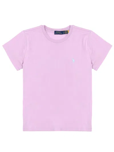Polo Ralph Lauren T-shirt With Logo In Purple
