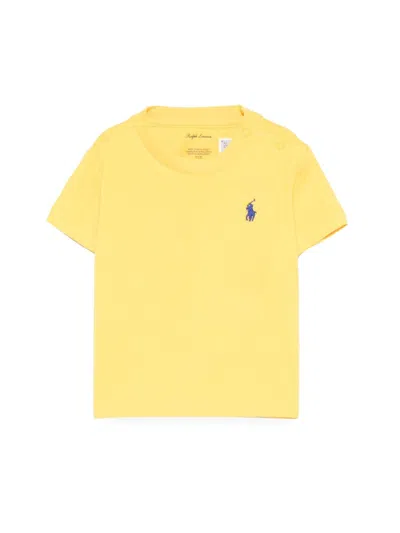 Polo Ralph Lauren T-shirt With Logo In Yellow