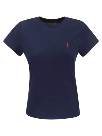 Polo Ralph Lauren T-shirt With Pony In Blue