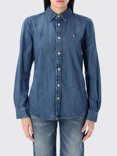 Polo Ralph Lauren T-shirt  Damen Farbe Blau In Blue