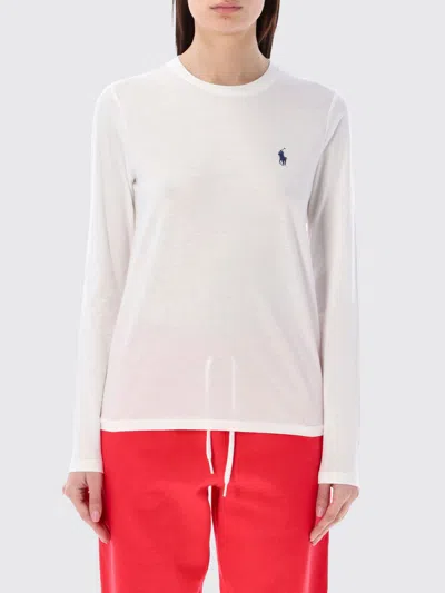Polo Ralph Lauren Long-sleeve Jersey T-shirt In White