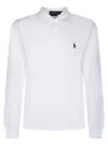 Polo Ralph Lauren White Polo With Classic Collar And Embroidered Pony Logo On The Front In Cotton Man In White