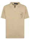 Polo Ralph Lauren Terry Polo Chest Pocket In Neutral