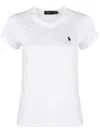 Polo Ralph Lauren Cotton Jersey Crewneck T-shirt In White