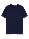 Polo Ralph Lauren Midnight Blue Cotton Blended T-shirt With Logo In Blue