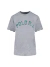 Polo Ralph Lauren Logo T-shirt In Gray