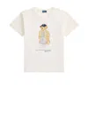Polo Ralph Lauren White Polo Bear T-shirt In Neutral