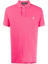 Polo Ralph Lauren Classic Cotton Polo Shirt With Embroidered Logo In Pink