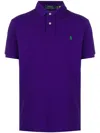 Polo Ralph Lauren Short Sleeve Cotton Polo Shirt In Purple