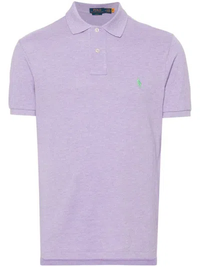 Polo Ralph Lauren Polo Pony-embroidered Polo Shirt In Purple