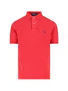 Polo Ralph Lauren Logo Embroidery Polo Shirt In Red