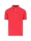 Polo Ralph Lauren Logo Embroidery Polo Shirt In Red