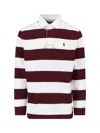 Polo Ralph Lauren Logo-embroidered Striped Cotton-jersey Polo Shirt In Red
