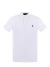Polo Ralph Lauren Logo Embroidered Polo T-shirt In White