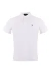 Polo Ralph Lauren Logo-embroidered Cotton-jersey Polo Shirt In White