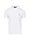 Polo Ralph Lauren Embroidered Logo Short-sleeve Polo Shirt In White