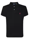 Polo Ralph Lauren Slim Fit Polo Shirt With Classic Collar In Black