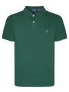 Polo Ralph Lauren Hemline Slits Piquet Polo Shirt In Green