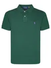 Polo Ralph Lauren Hemline Slits Piquet Polo Shirt In Green