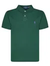 Polo Ralph Lauren Hemline Slits Piquet Polo Shirt In Green