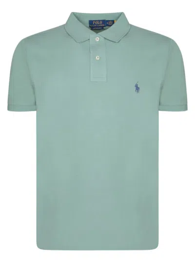 Polo Ralph Lauren Slim-fit Logo-embroidered Cotton-piqué Polo Shirt In Green