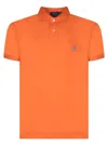 Polo Ralph Lauren T-shirt Collared Short Sleeves In Orange
