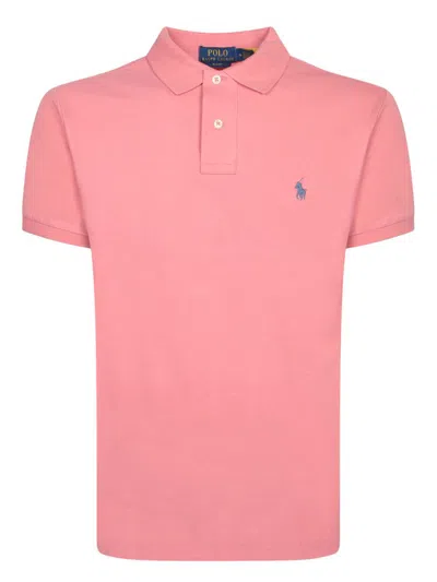 Polo Ralph Lauren Short-sleeved Polo Shirt In Pink