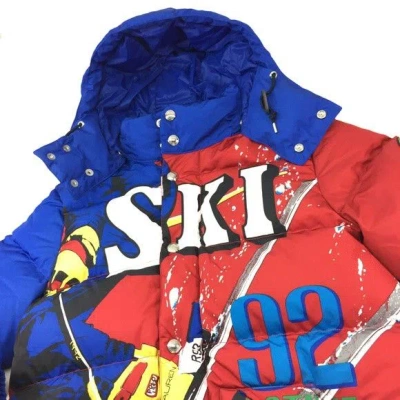 Pre-owned Polo Ralph Lauren T Ski 92 Retro Goose Down Jacket Medium In Multi
