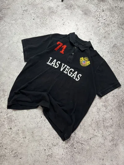 Pre-owned Polo Ralph Lauren T Style Polos Las Vegas Chief Keef Style In Black