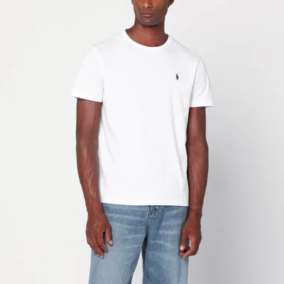 Polo Ralph Lauren T Shirt White In Cotton Custom Slim Fit