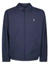Polo Ralph Lauren Tailored Bomber Jacket With Zip Closure In Blue