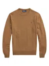Polo Ralph Lauren Tailored Brown Sweater With Ribbed Cuffs And Sophisticated Logo In Brown