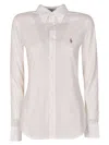 Polo Ralph Lauren Tailored Button-down Long Sleeve Knit In White