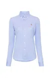 Polo Ralph Lauren Button-down Oxford Blue Shirt In Blue