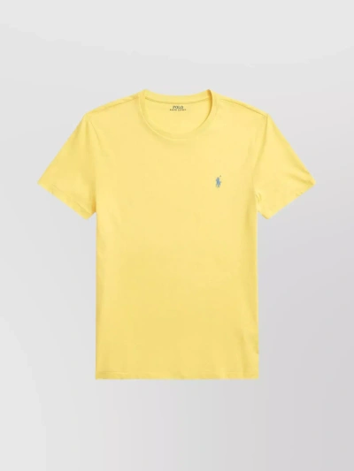 Polo Ralph Lauren Polo Pony Cotton T-shirt In Yellow
