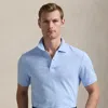 Polo Ralph Lauren Tailored Fit Performance Mesh Polo Shirt In Office Blue