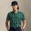Polo Ralph Lauren Airflow Logo Print Polo Shirt In Kelly Green
