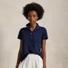 Polo Ralph Lauren Tailored Fit Piqué Polo Shirt In Refined Navy