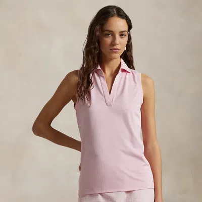 Polo Ralph Lauren Tailored Fit Sleeveless Polo Shirt In Garden Pink